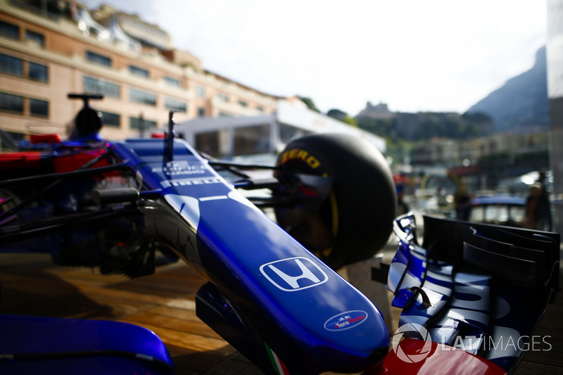 A Toro Rosso on the Red Bull Energy Station