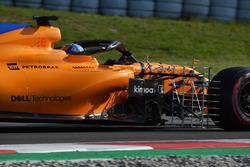 Lando Norris, McLaren MCL33 con sensores aerodinámicos