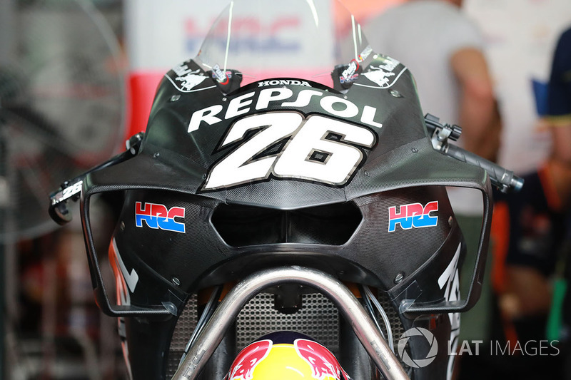 Обтічник на мотоциклі Дані Педроси, Repsol Honda Team