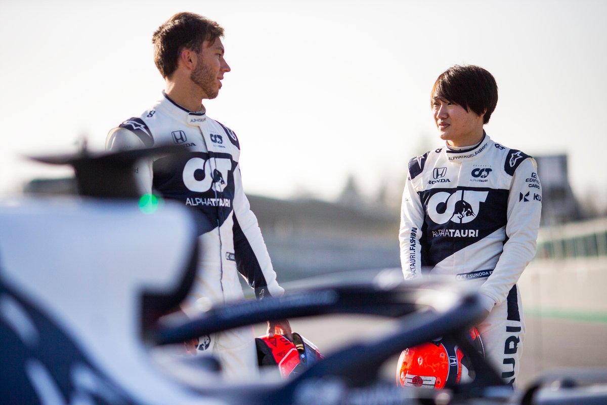 Pierre Gasly dan Yuki Tsunoda, AlphaTauri AT02