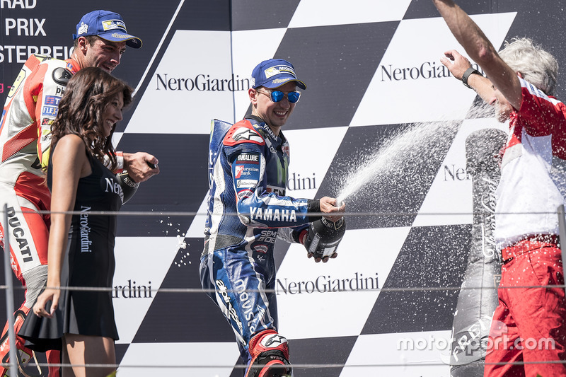 Third place Jorge Lorenzo, Yamaha Factory Racing