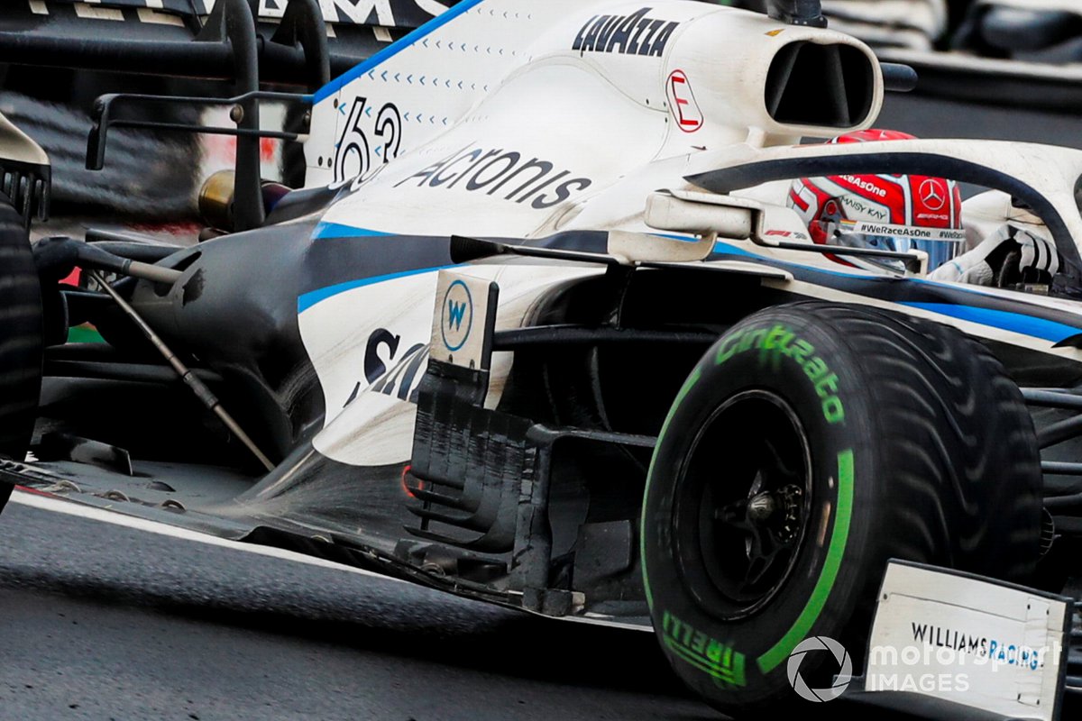 Detail sidepods Williams FW43