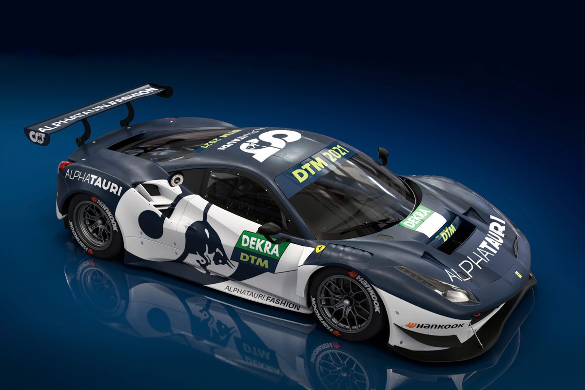AF Corse Alpha Tauri desain mobil Alex Albon and Nick Cassidy.