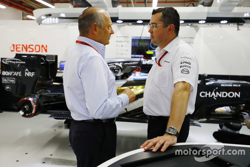 Ron Dennis en Eric Boullier, McLaren