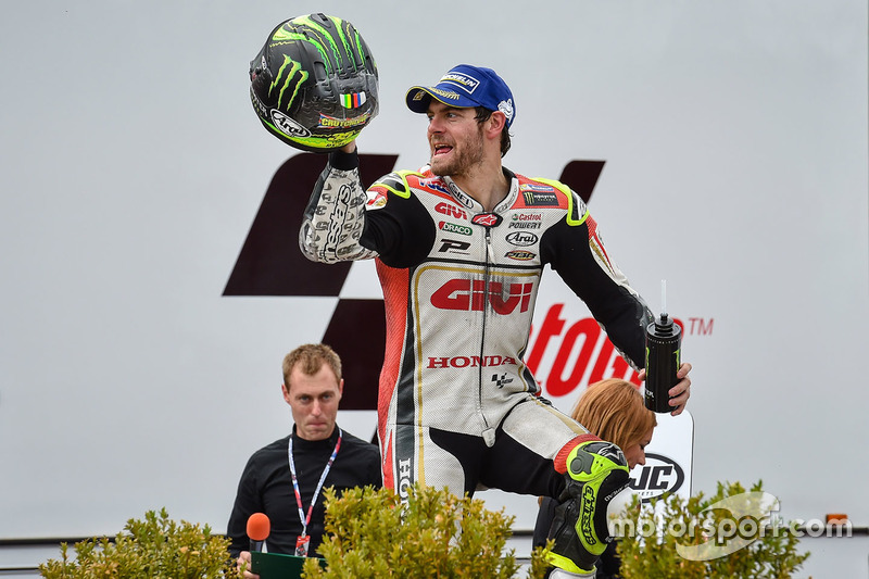 Podio: il vincitore della gara Cal Crutchlow, Team LCR Honda