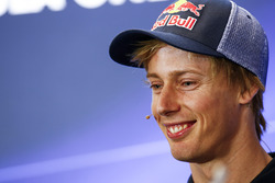 Brendon Hartley, Scuderia Toro Rosso, tijdens de persconferentie