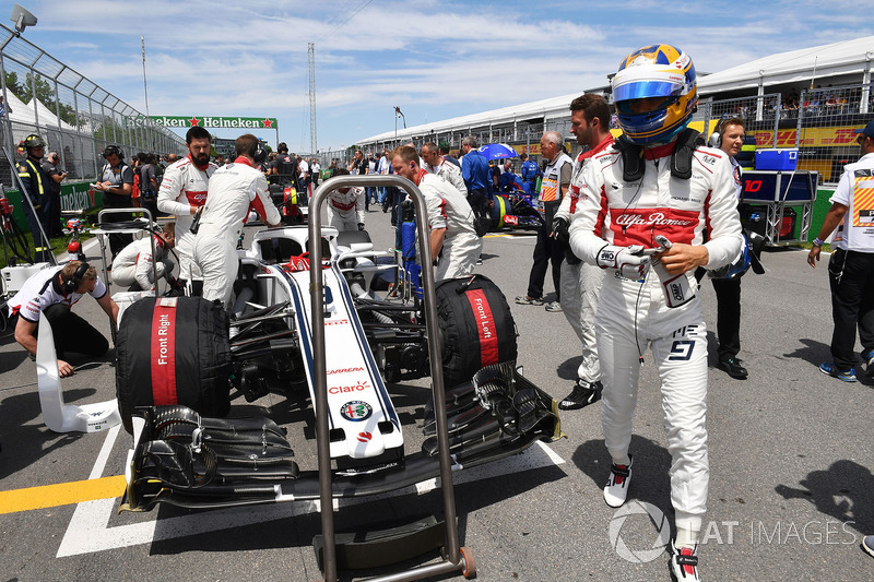 Marcus Ericsson, Sauber, in griglia