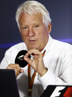 Charlie Whiting, FIA Race Director, holds a press conference to explain decisions from officials at the recent US Grand Prix