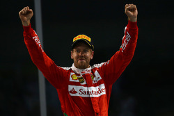 Podium: third place Sebastian Vettel, Ferrari