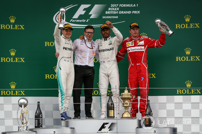 Britanya GP - Kazanan Lewis Hamilton, 2. Valtteri Bottas, 3. Kimi Raikkonen