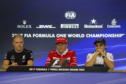 Valtteri Bottas, Mercedes AMG F1 Kimi Raikkonen, Ferrari and Felipe Massa, Williams in the Press Conference