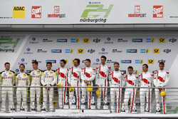 Podium: winnaars #29 Audi Sport Team Land-Motorsport, Audi R8 LMS: Christopher Mies, Connor De Phill