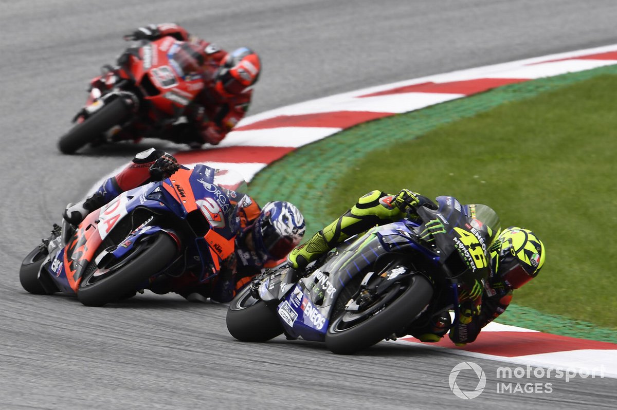 Valentino Rossi, Yamaha Factory Racing, Iker Lecuona, Red Bull KTM Tech 3, Danilo Petrucci, Ducati Team