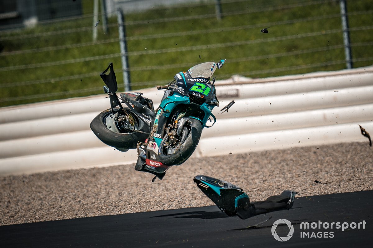 Accidente de Franco Morbidelli