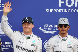 Polesitter: Nico Rosberg, Mercedes AMG F1; 2. Lewis Hamilton, Mercedes AMG F1