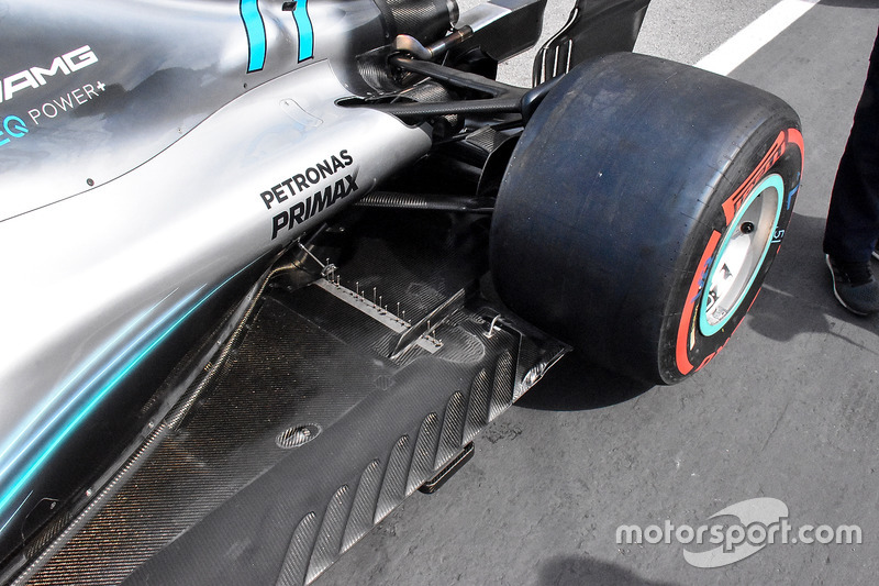 Mercedes AMG F1 W09 sensors detail