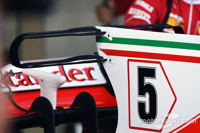 Ferrari SF70H, detalle de alerón trasero