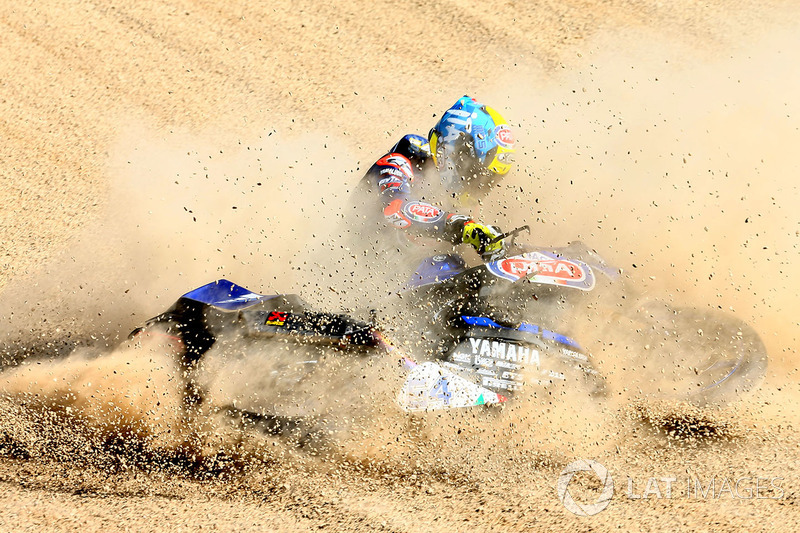 2. Un buen "camuflaje" en la prueba del World Superbike en Imola. Federico Caricasulo, del GRT Yamaha