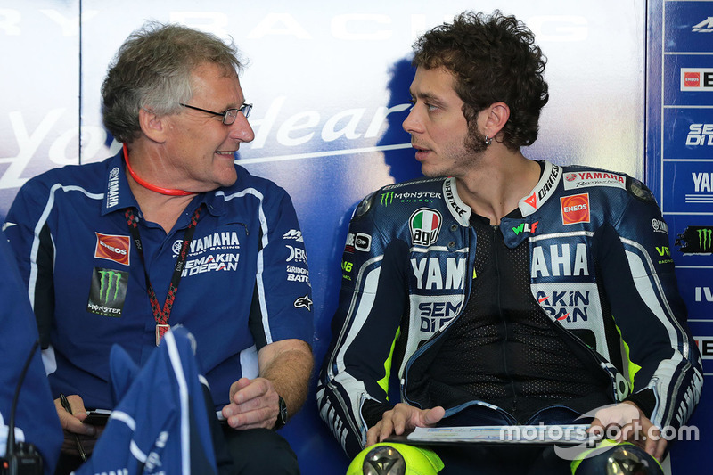 Valentino Rossi, Yamaha Factory Racing, et Jeremy Burgess