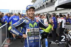 Third place Valentino Rossi, Yamaha Factory Racing in parc ferme