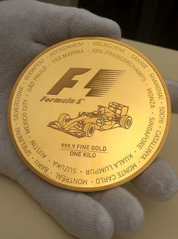 Formula 1, gold coin