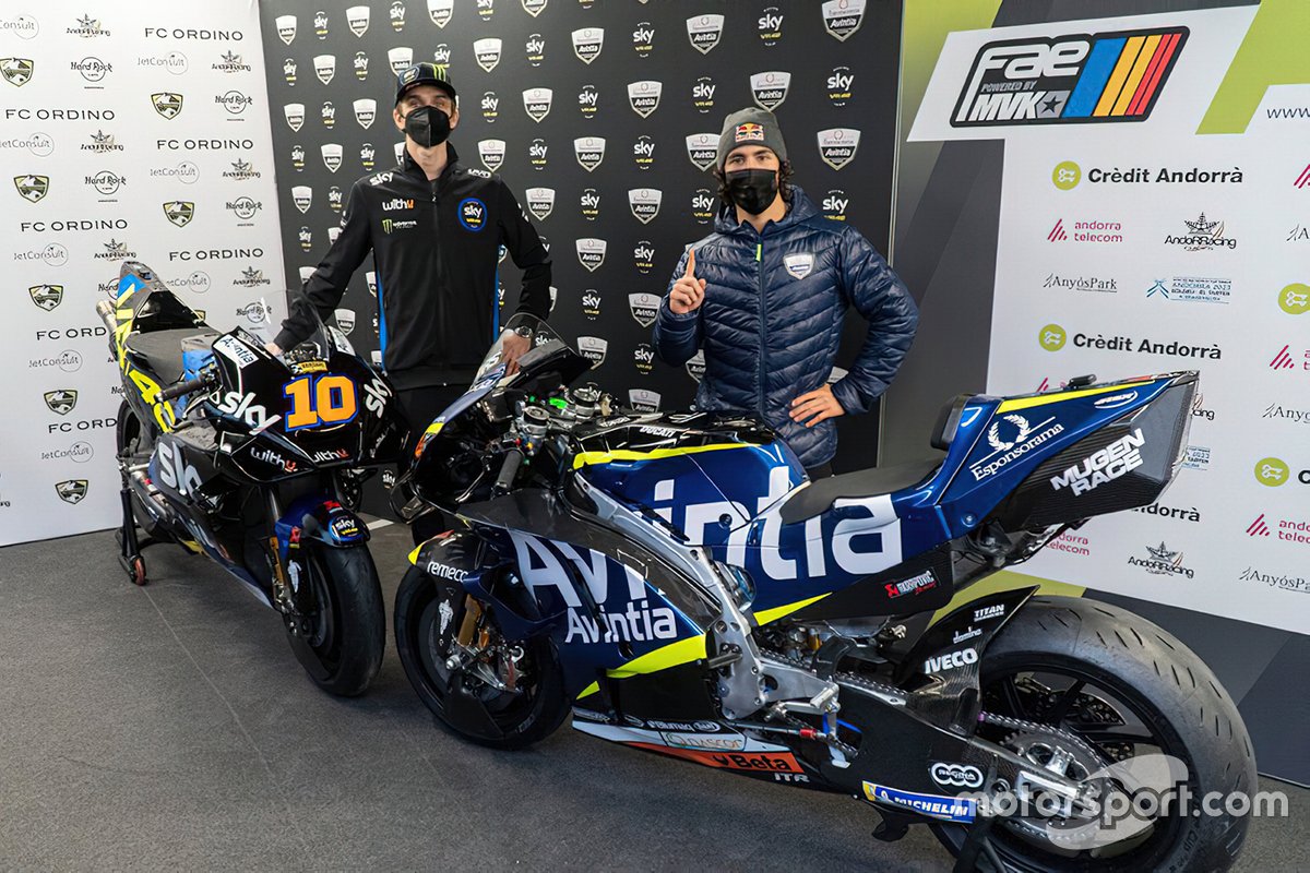 Dua rookie Avintia Esponsorama Racing, Luca Marini dan Enea Bastianini.