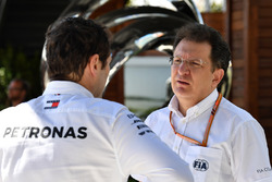Toto Wolff, Mercedes AMG F1 Direktörü, Nicholas Tombazis, FIA Tek koltuklu seriler şefi