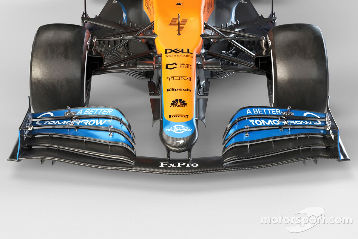 McLaren MCL35M ön detayı