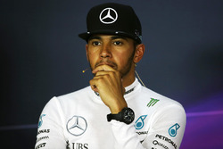 Lewis Hamilton, Mercedes AMG F1 i the FIA Press Conference