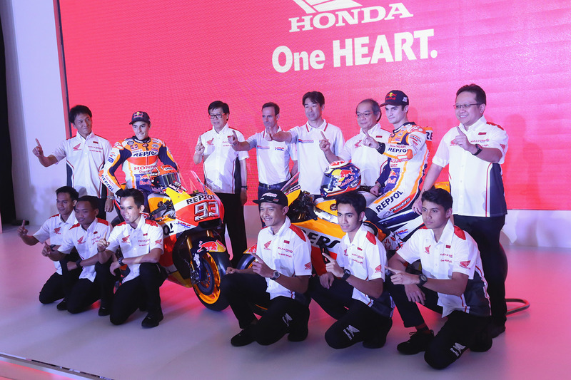 Marc Marquez, Repsol Honda Team, Dani Pedrosa, Repsol Honda Team ve Astra Honda Motor elemanları