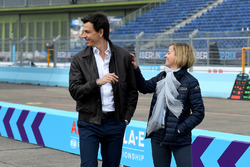 Toto Wolff, Executive Director, Mercedes AMG. with Susie Wolff, founder of Dare to be Different