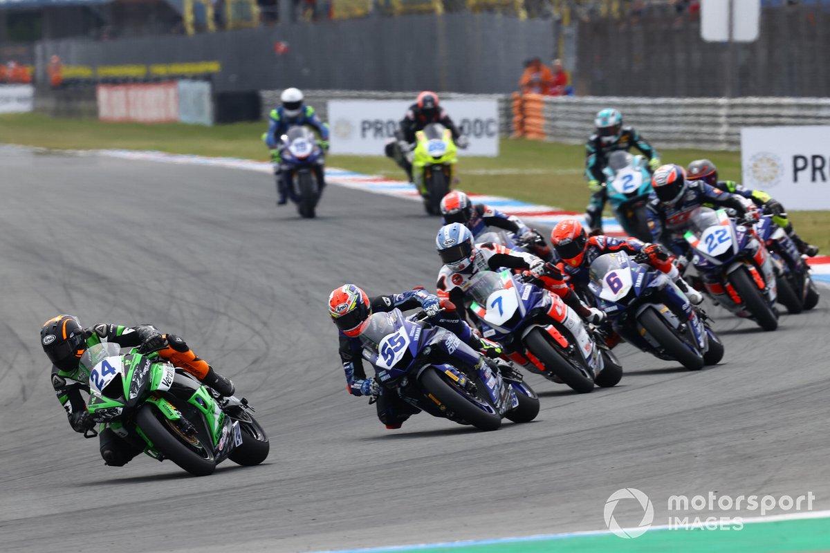 Leonardo Taccini, Orelac Racing VerdNatura, Galang Hendra Pratama, Ten Kate Racing Yamaha Dutch WorldSSP race1, July 24 2021