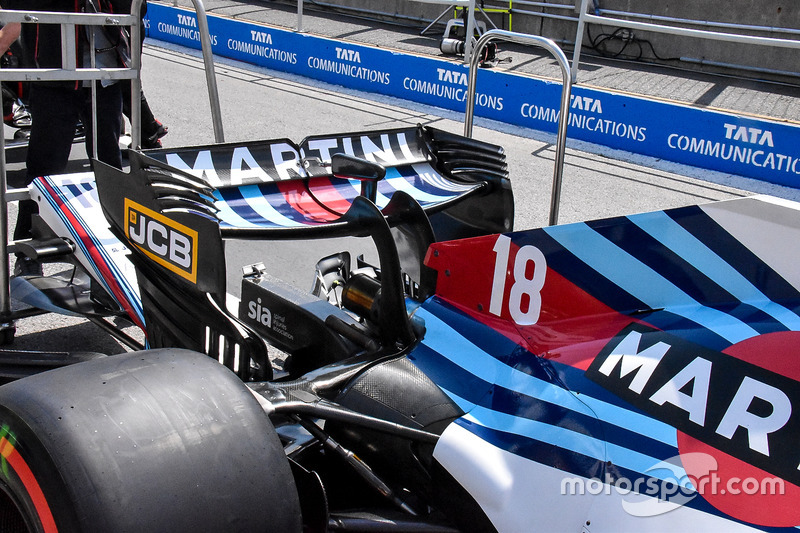Detail sayap belakang Williams FW41