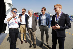 Alejandro Agag, Formula E CEO, CEO, Formula E, shows guests around the pits