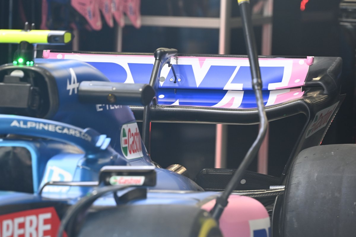Detalle de la parte trasera del Alpine A522