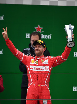 Podium: Sebastian Vettel, Ferrari