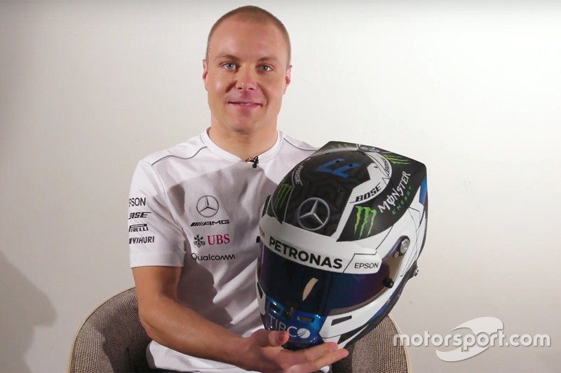 Valtteri Bottas, Mercedes AMG F1 presenta su nuevo casco