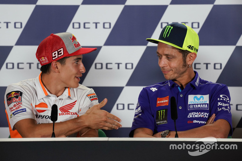 Valentino Rossi, Yamaha Factory Racing, Marc Marquez, Repsol Honda Team, en conférence de presse