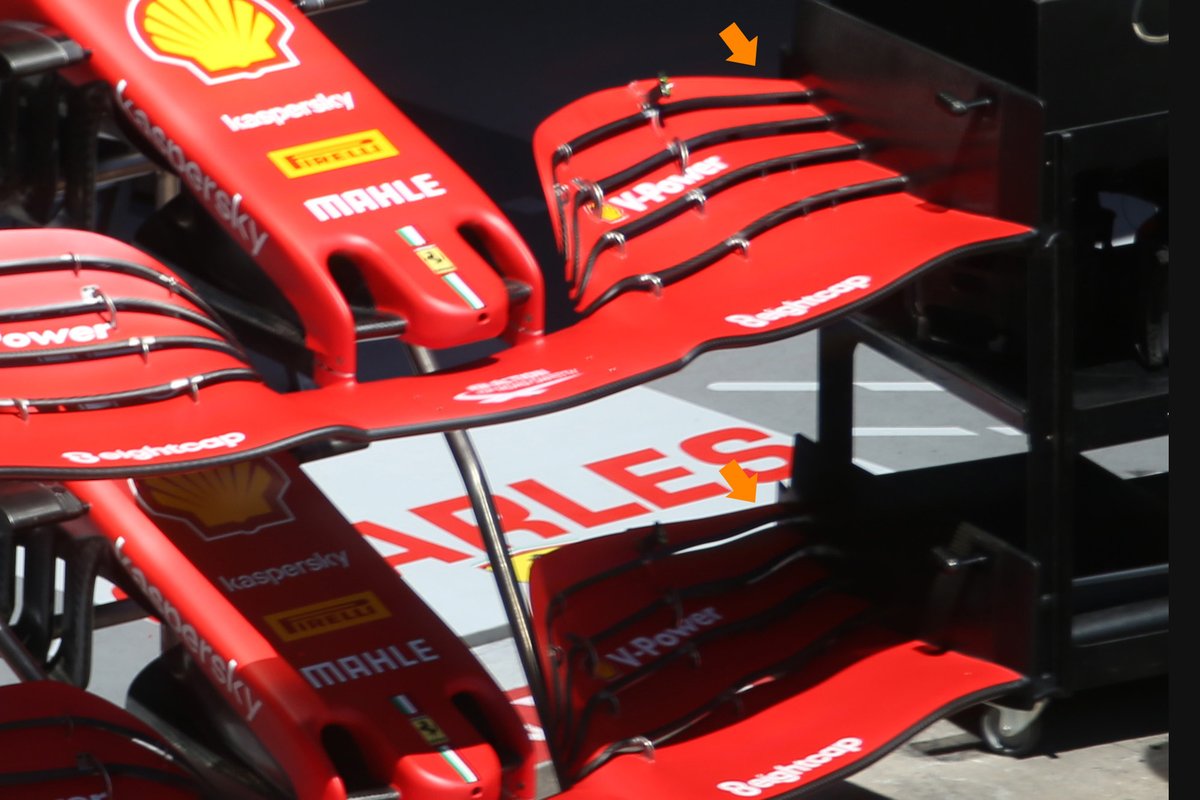 Front wings of Charles Leclerc, Ferrari SF1000