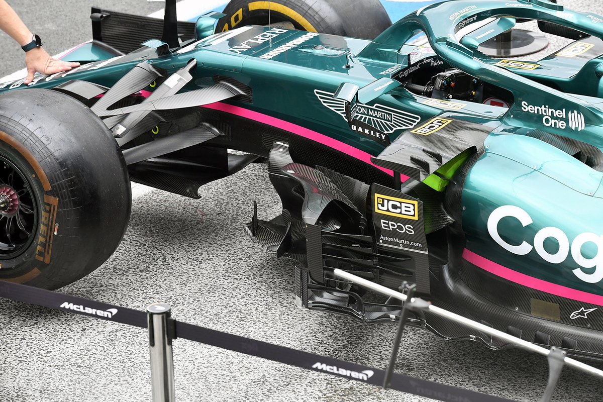 Detalle del Aston Martin AMR21