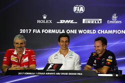 Maurizio Arrivabene, Takım Patronu, Ferrari, Toto Wolff, Mercedes AMG F1 Direktörü, Christian Horner