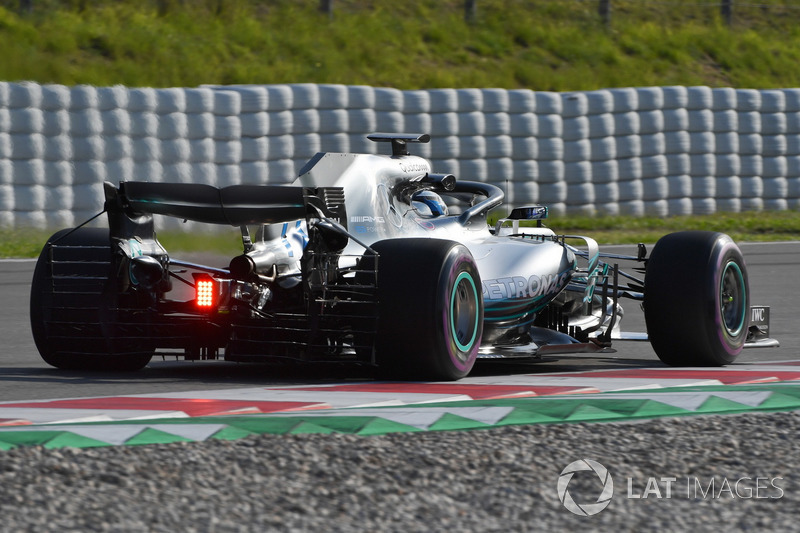 Valtteri Bottas, Mercedes-AMG F1 W09 arka kanatta aero sensörü