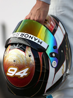 Il casco di Pascal Wehrlein, Manor Racing