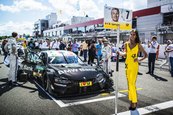 Grid girl of Bruno Spengler, BMW Team RBM, BMW M4 DTM