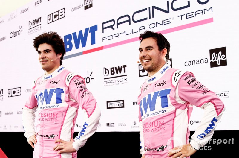 Sergio Perez, Racing Point and Lance Stroll, Racing Point