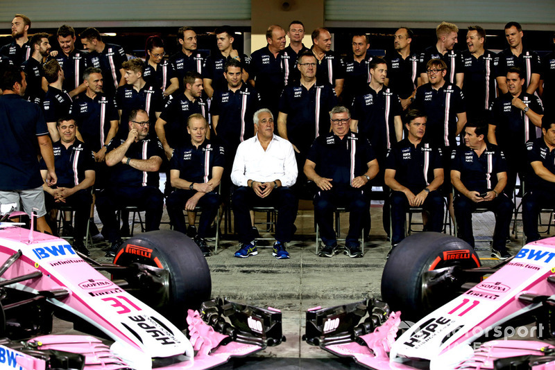 Lawrence Stroll, Racing Point Force India F1 Team Owner and Otmar Szafnauer, Racing Point Force India Team Principal Racing at Point Force India F1 Team Photo