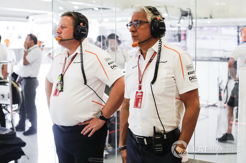 Zak Brown, McLaren Racing CEO con Michael Latifi, inversor de McLaren.