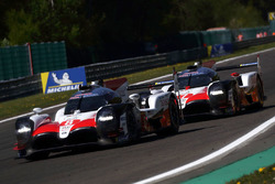 #8 Toyota Gazoo Racing Toyota TS050: Sébastien Buemi, Kazuki Nakajima, Fernando Alonso, #7 Toyota Gazoo Racing Toyota TS050: Mike Conway, Jose Maria Lopez, Kamui Kobayashi