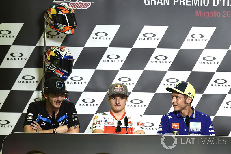 Jack Miller, Pramac Racing, Valentino Rossi, Yamaha Factory Racing, Francesco Bagnaia, Sky Racing Te