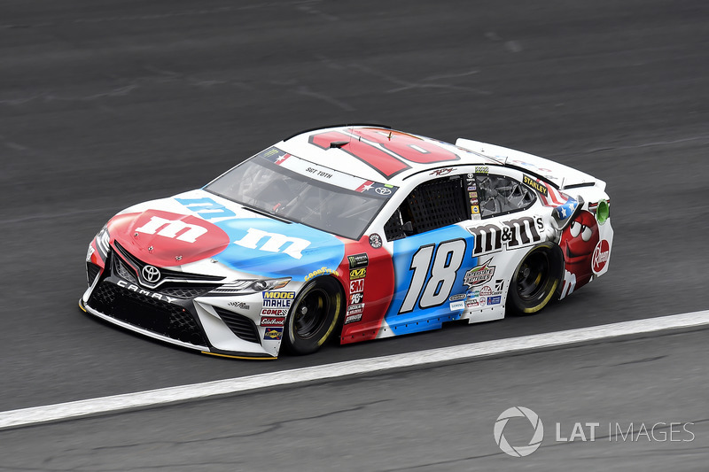 1. Kyle Busch, Joe Gibbs Racing, Toyota Camry M&M's Red White & Blue
